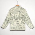thumbnail image 6 of Fossil Chart Men's Stand Collar Sweater Long Sleeve Clothing Loose Fit Sports Sweater, 6 of 8