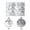 Silver, variant on Shatterproof Christmas Ornaments, 12 Pack 6cm Sequin Foam Christmas Baubles Hanging Ornament Set