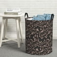 thumbnail image 6 of Fotbe Vintage Flowers Pattern Laundry Basket with Handles, Waterproof Large Laundry Hamper, Wash Bag for Corner Dorm, Rolling Laundry Basket with Handles-Small, 6 of 6