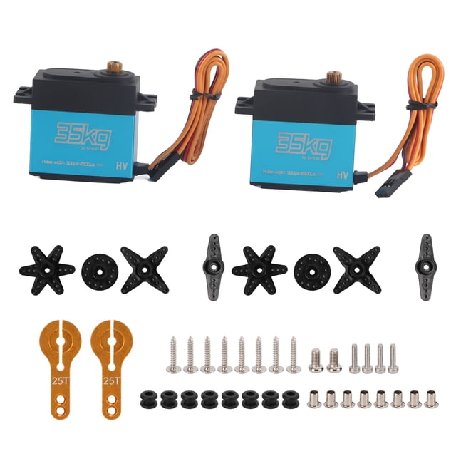Servo Digital de Motor Sin Núcleo Resistente al Agua 35 kg Azul Sailing