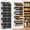 Black, variant on 2 Pack Over the Door Organizer 5 Tiers, Extra Large Behind Door Storage of 10 Compartments, 80lbs Weight Capacity Over Door Organizer, Door Hanging Organizer for Closet, Diaper Organizer,Room storage