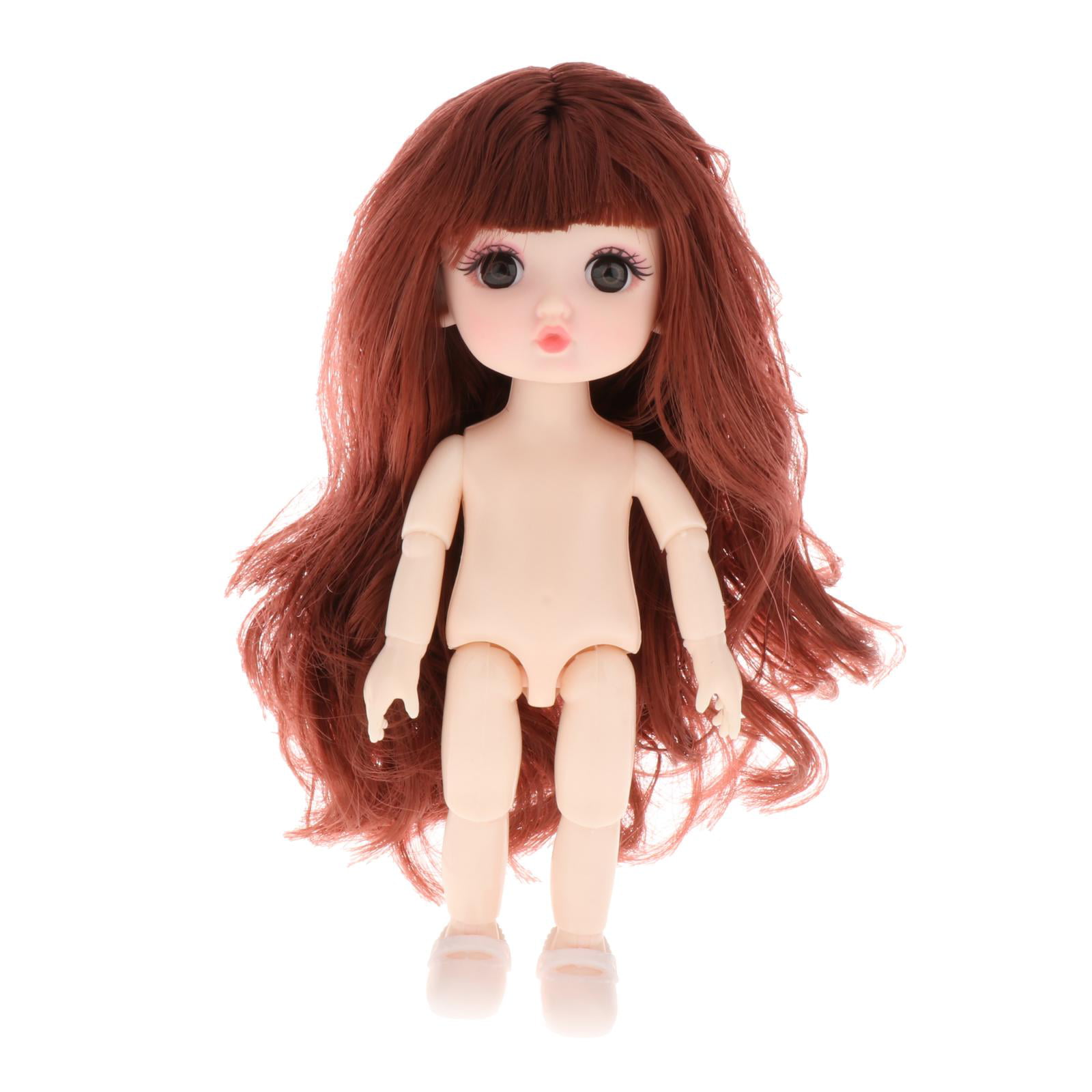Nude 1/6 12 inch BJD Doll Moveable Ball Jointed Body Face Makeup Lifelike Toys