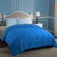 thumbnail image 2 of BNM Classic Down Alternative Comforter, Twin XL, Aster Blue, 2 of 7