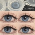 thumbnail image 1 of Lentillas de colores para ojos, lentes cosméticas para miopía con dioptrías de grado, Multicolor, gris, marrón, pupilas naturales, lentillas anuales, 1 of 2