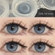thumbnail image 1 of Lentillas de colores para ojos, lentes cosméticas para miopía con dioptrías de grado, Multicolor, gris, marrón, pupilas naturales, lentillas anuales, 1 of 2