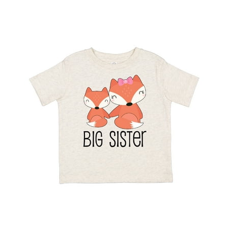 

Inktastic Fox | Big Sister Gift Toddler Toddler Girl T-Shirt