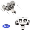 thumbnail image 1 of 6 soportes para bolígrafos, soporte triple de metal con clip de bolsillo para médicos, compatible con casi todos los tamaños de bolígrafo, plateado ShuxiuWang 8390614744653, 1 of 1