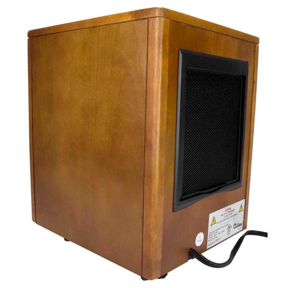 Dr. Infrared Heater DR-968 Electric Portable Infrared Space Heater, 1500-Watt, Cherry - image 3 of 8