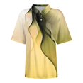 thumbnail image 4 of Yellow Women Shirts, Women'S Short Sleeved Slim Fit Casual Fashion Top,Women Shirts XL, 4 of 4