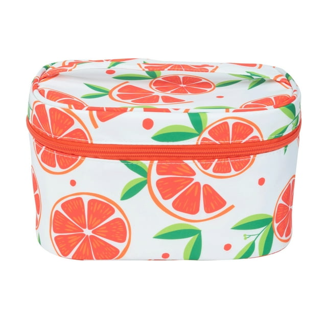 Eqb - Cosmetic Bag - LG Train Case Grapefruit - 1Pc