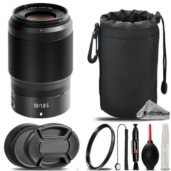 Nikon NIKKOR Z 50mm f/1.8 S Lens   UV Filter    Hood   Lens Pouch- Basic Kit (International Version)