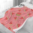 thumbnail image 2 of Watermelon Blankets for Couch Sofa Bed Fleece Throw Blanket Super Soft Lightweight Warm Gift for Kids Women Indoor Home Decor 60"x50" for Teens, 2 of 6
