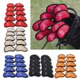 thumbnail image 2 of LOVIVER 10Pcs/Pack Meshy Golf Iron Covers Set Golf Club Head Cover Golf Iron Head Covers Set Protective Fit Most Irons Soft Waterproof red, 2 of 8