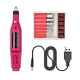thumbnail image 1 of FELTECHELECTR Máquina pulidora de uñas con carga USB, elimina las uñas y la piel muerta, pulidora eléctrica, rosa, 1 of 6
