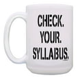 thumbnail image 2 of ThisWear Funny Teaching Gifts Check Your Syllabus Educator Gifts 2 Pack Gift 15oz Coffee Mugs, 2 of 4