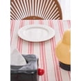 thumbnail image 5 of Red Striped Ruffle Tablecloth, Farmhouse Style, Rectangular, 1pc, 5 of 8