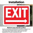 thumbnail image 3 of (2 Pack) Exit Right OSHA ANSI Sign 5 Inch X 3.5 Inch Vinyl Label Decal Sticker Weather Resistant, UV Protected for Workplace, Business, and Construction Site, Made in the USA, 3 of 7