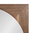 thumbnail image 4 of Kate and Laurel Andover Pub Mirror with Coat Hooks, 36 x 22, Natural Wood, Decorative Wood Wall Mirror with Five Hanging Pegs and Small Display Shelf, 4 of 9