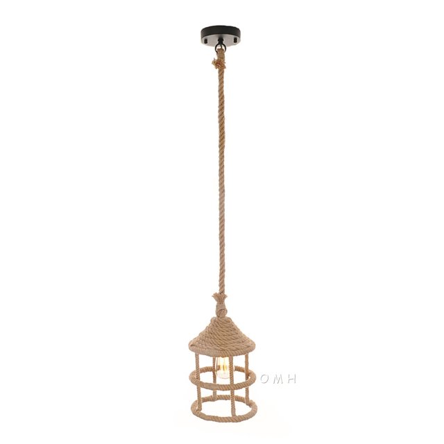 Lámpara colgante de cuerda Old Modern Handicrafts Inc AL010
