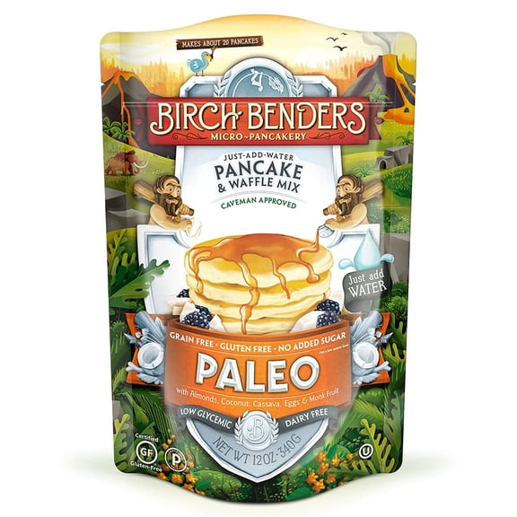 Birch Benders Paleo Pancake & Waffle Mix 12 oz Pack of 2