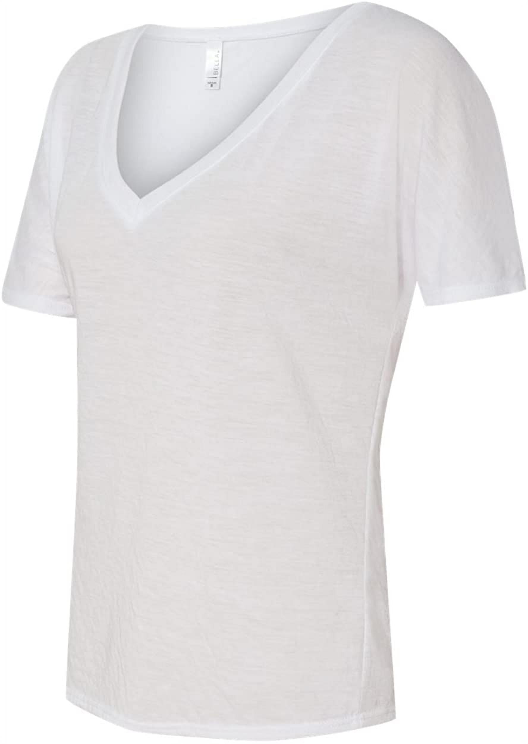 Women's Flowy Simple V-Neck T-Shirt
