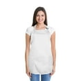 thumbnail image 2 of DALIX Apron Commercial Restaurant Home Bib Spun Poly Cotton Kitchen Aprons (2 Pockets) in White, 2 of 6