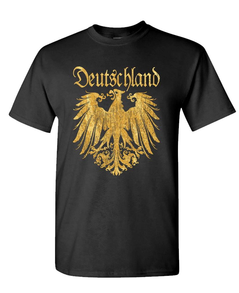Deutschland German Soccer Eagle T-shirt Crest Sports Football Crew Sweatshirt 