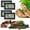 4PCS Rectangular, variant on Vodolo 2PCS Reptile Thermometer and Humidity Gauge,Digital Adhesive Reptile Terrarium Hydrometer,Bearded Dragon Tank Accessories,Pet Humidity Meter Supplies for Leopard Crested Gecko,Snake,Lizard