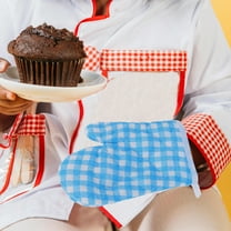 FRCOLOR 2 Pair Kids' Heat Resistant Oven Gloves Baking Oven Mitts for Kitchen Use Heat-Resistant Oven Mitts Kitchen Gloves For Baking And Microwave Use