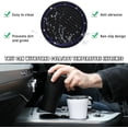 thumbnail image 4 of Yazoeia 2 PCS Bling Car Cup Coaster, 2.75 Inch Anti-Slip Anti-Scratch Cup Holder Insert Coaster, Sparkling Crystal Rhinestone Auto Cup Mat, Universal Interior Car Accessories (Black&Blue), 4 of 6