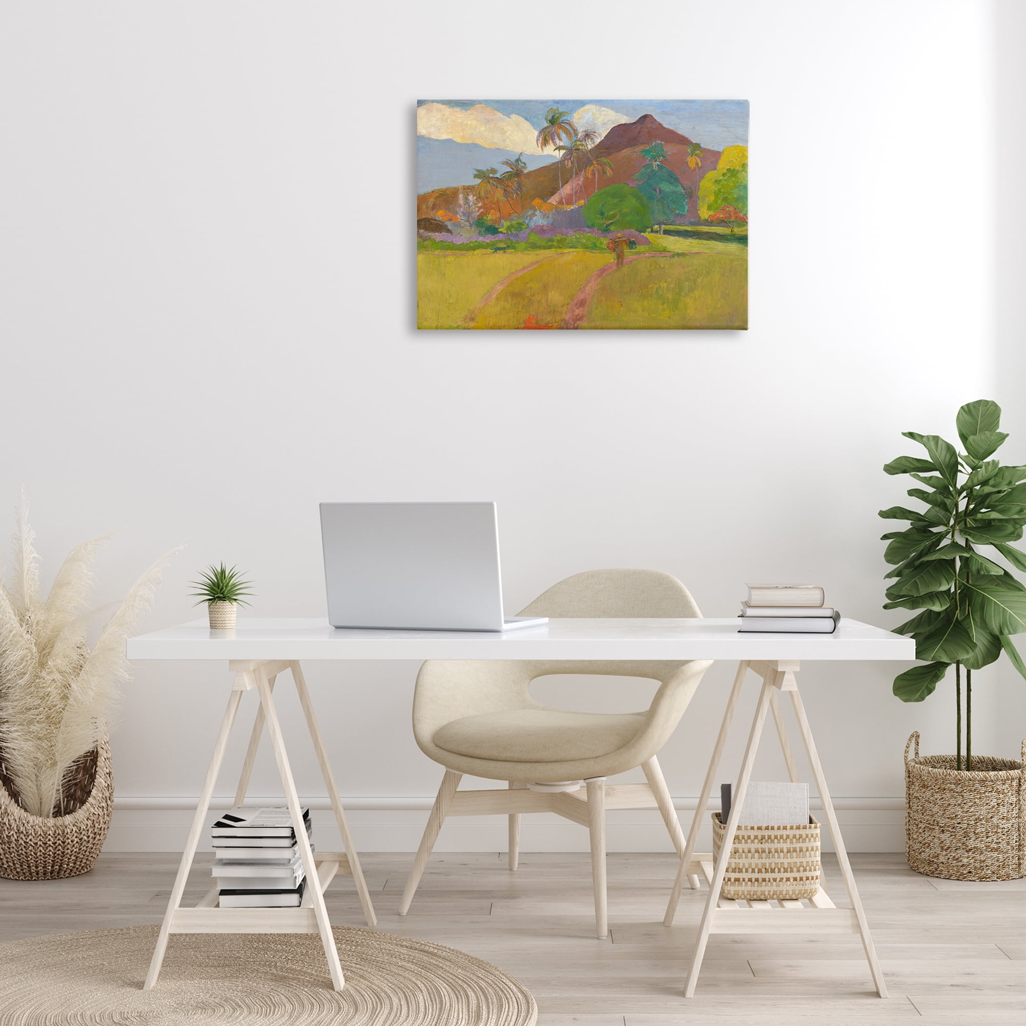 Stupell Industries Classic Tahitian Landscape Landscape & Nature Painting Wrapped Canvas Art Print Wall Art, 30 x 20