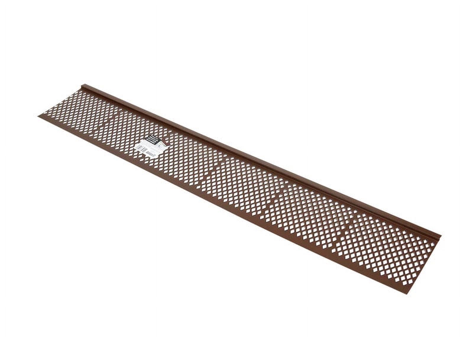 85379 Gutter Guard, Brown Plastic, 3-Ft.