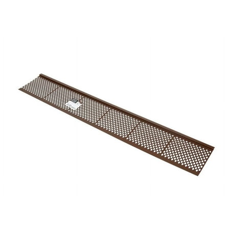 Amerimax 85379 Gutter Guard, 3 ft L, 2 in W, PVC, Brown