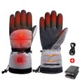 thumbnail image 1 of 2uds. 1 par de guantes eléctricos con calefacción de 5000 mAh impermeables (guantes y batería) grises, 1 of 3