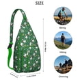 thumbnail image 4 of Llama Print Sling Backpack - Adorable Cartoon Alpaca Design Shoulder Bag, Fashionable Anti-Theft Pack for Commuters, 4 of 4