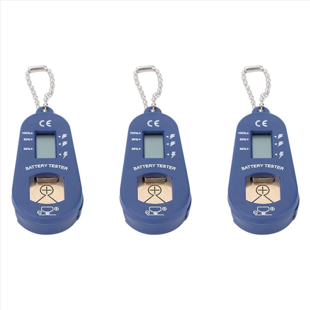 3X Probador de BateríA de BotóN, Probador de BateríA PortáTil y Liviano de Bolsillo para para Verificar la EnergíA Restante de la BateríA