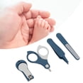 thumbnail image 4 of Baby Nail Kit, Newborn Nail Kit Safe Portable Practical Injury Prevention  For Indoor For Baby Blue, 4 of 8