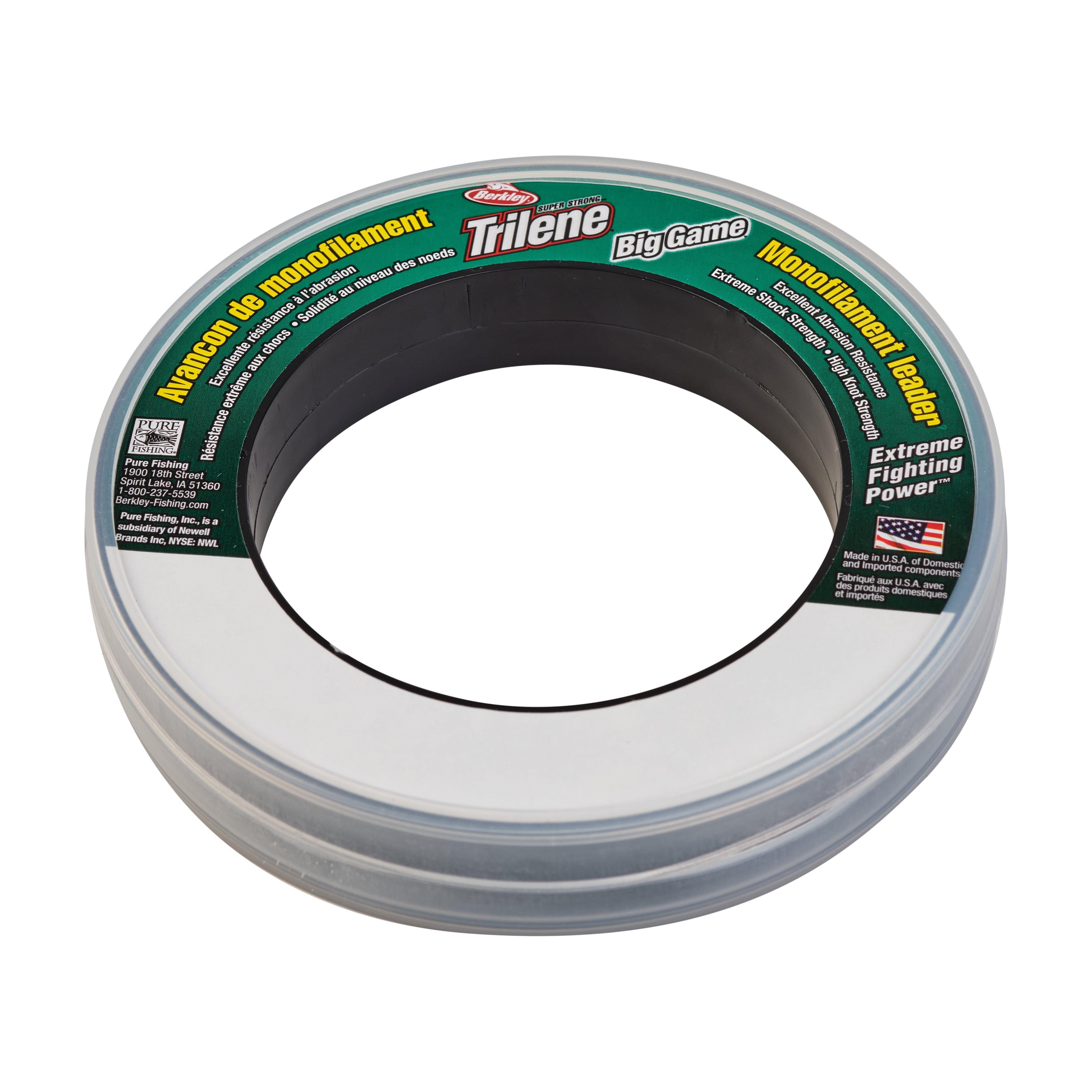 Berkley Trilene Big Game Mono Leaders Fishing Line, Clear, 60 lb Test Strength, 55 yd - Walmart.com Berkley Trilene Big Game Mono Leaders Fishing Line, Clear, 60 lb Test Strength, 55 yd - Walmart.com
