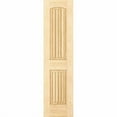 thumbnail image 2 of 2-Panel Door, Interior Door Slab, Solid Pine, Arch Top, V-Grooves (18x80), 2 of 4
