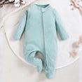 thumbnail image 2 of KPOPLK Sleep n Play Footed Pajamas for Baby Boys Newborn Sung Fit One Piece Pjs 0 3 6 9 12 Months Fall Winter Infant Bodysuit Footed Clothes Size 6-12 Months, 2 of 5