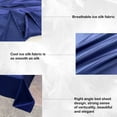 thumbnail image 4 of Ckraxd Ice Silk Bed Sheet Set - Soft, Breathable, Cooling, Machine Washable - Includes 1 Fitted Sheet & 2 Pillowcases for All Seasons Comfort, 4 of 9