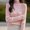 Pink, variant on Brondbend Women's Sweater Tops Knitted Sweaters for Women High Neck Long Sleeved Solid Color Top Trendy Slim Thick Pullover Winter Comfortable Party Dating Warm Top,Beige