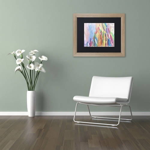 Trademark Fine Art "Los Diablos" Canvas Art by Lauren Moss Black Matte, Birch Frame