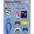 Liquipel Powertek Metallic Shine USB Type C Charger Cable, 6ft Fast