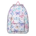 thumbnail image 1 of Cute Butterfly Pattern Canvas Bookbag – Lightweight School Backpack with Large Capacity, Comfortable Carrying, and Anti-theft Features Perfect for Female Professionals, Travelers, and Students, 1 of 5