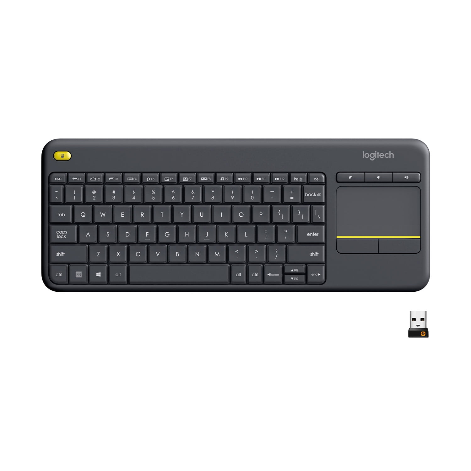 Logitech K830 Illuminated Living Room Keyboard Wireless Touchpad