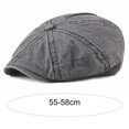 thumbnail image 5 of Men Breathable Cotton Summer Hat Newsboy Beret Ivy Cap Cabbie Cap, 5 of 6