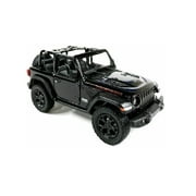 Rubicon 2018 Jeep 1:34 Scale Wrangler Convertible Black Die cast Model Toy Car