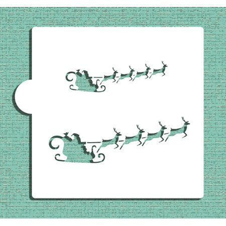 

Santa s Sleigh Cookie and Craft Stencil CM077 by Designer Stencils