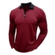 thumbnail image 1 of pstuiky Camisas de invierno de manga larga para hombre, Camiseta de manga larga con cuello alto y cremallera para hombre, blusa lisa con cuello vuelto y manga larga camisetas de hombre l, 1 of 5